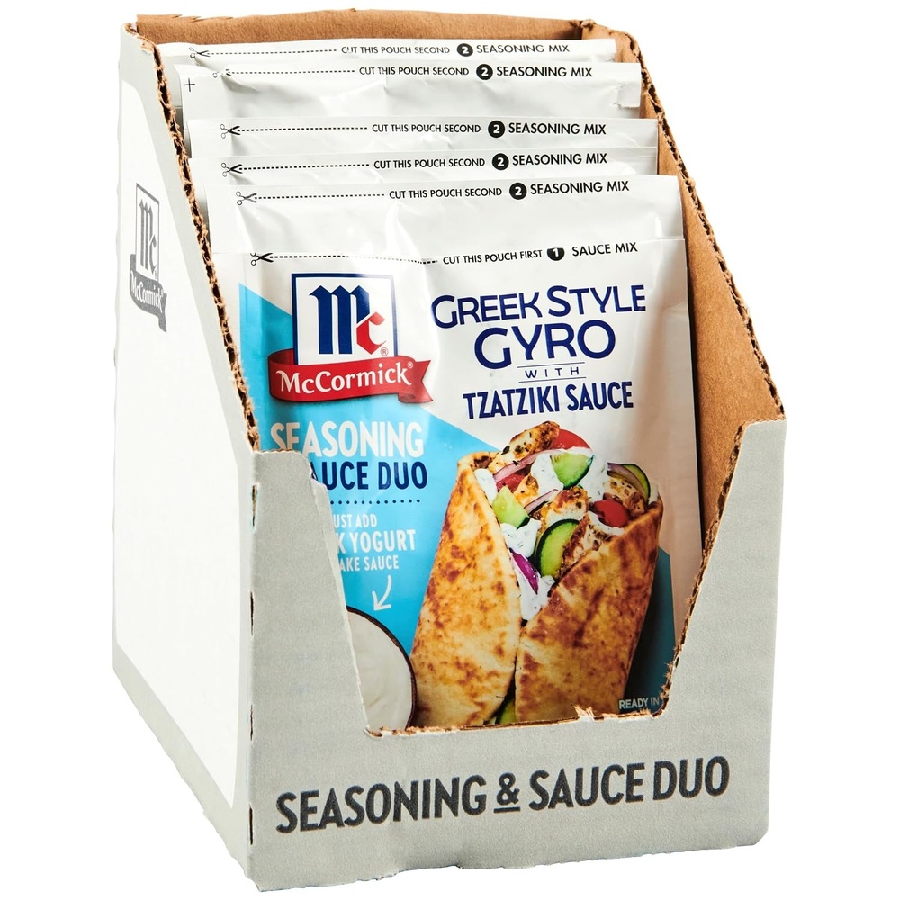 image:imageMcCormick Shawarma Pita Seasoning with Garlic Sauce Mix 137 oz Pack of 6Greek Style Gyro
