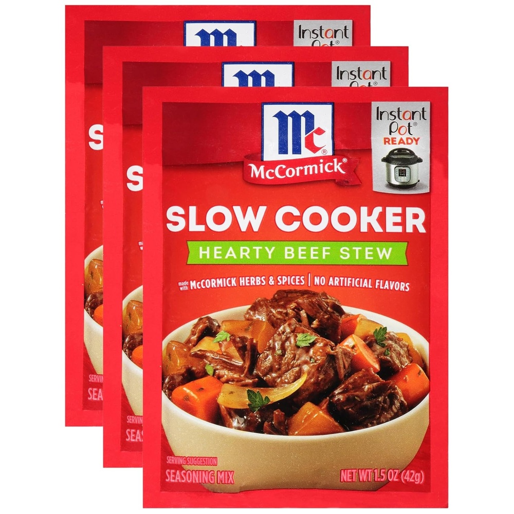 image:imageMcCormick Slow Cooker Hearty Beef Stew Seasoning Mix 15 oz Pack of 1215 Ounce Pack of 3