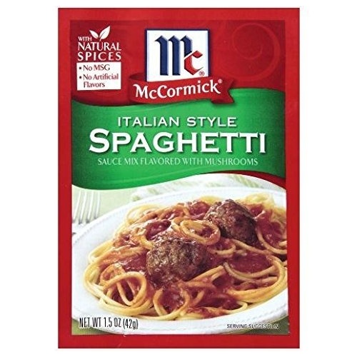 image:imageMcCormick Thick amp Zesty Spaghetti Sauce Mix 137 ozMushroom