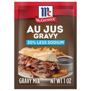 McCormick 30% Less Sodium Au Jus Gravy Mix, 1 oz