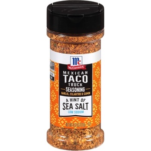 McCormick A Hint of Sea Salt Mexican Taco Truck Seasoning, 4.27 oz (Pack of 6)(4.27 Ounce (Pack of 1))