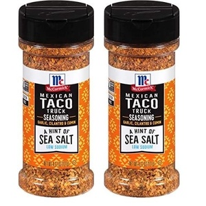 McCormick A Hint of Sea Salt Mexican Taco Truck Seasoning, 4.27 oz (Pack of 6)(4.27 Ounce (Pack of 2))