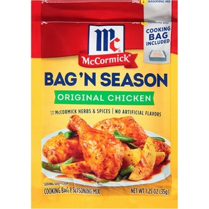 McCormick Bag ‘n Season Original Chicken Cooking Bag & Seasoning Mix, 1.25 oz