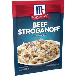 McCormick Beef Stroganoff Seasoning Mix, 1.5 oz(1.5 Ounce (Pack of 6))