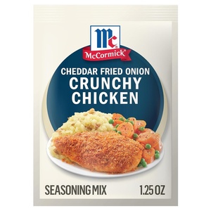 McCormick Cheddar Fried Onion Crunchy Chicken Seasoning Mix, 1.25 oz