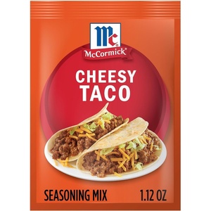 McCormick Cheesy Taco Seasoning Mix, 1.12 oz(1.12 Ounce (Pack of 6))