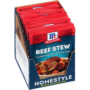 McCormick Classic Beef Stew Seasoning Mix Packet, 1.5 oz(1.5 Ounce (Pack of 12))