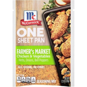 McCormick Farmers Market Chicken & Vegetables Seasoning Mix, 1.25 oz(1.25 Ounce (Pack of 12))