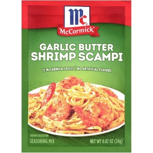 McCormick Garlic Butter Shrimp Scampi Seasoning Mix, 0.87 oz(0.87 Ounce (Pack of 12))
