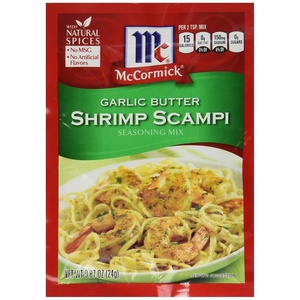 McCormick Garlic Butter Shrimp Scampi Seasoning Mix, 0.87 oz(0.87 Ounce (Pack of 4))