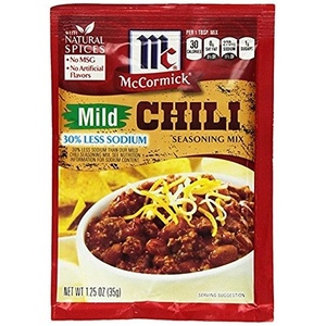McCormick Hot Chili Seasoning Mix, 1.25 oz (Pack of 12)(1.25 Ounce (Pack of 4))