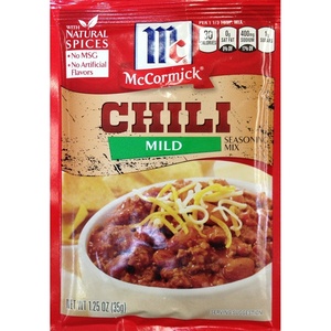 McCormick Hot Chili Seasoning Mix, 1.25 oz (Pack of 12)(1.25 Ounce (Pack of 5))