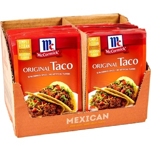 McCormick Hot Taco Seasoning Mix, 1 oz (Pack of 12)(1 Ounce (Pack of 24))