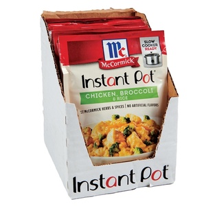 McCormick Instant Pot Chicken, Broccoli & Rice Seasoning Mix, 1.25 oz (Pack of 12)(Chicken  Broccoli & Rice)