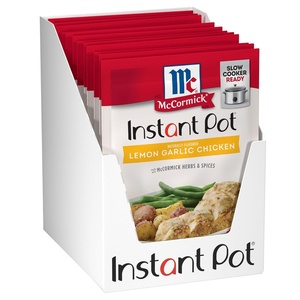 McCormick Instant Pot Chicken, Broccoli & Rice Seasoning Mix, 1.25 oz (Pack of 12)(Lemon Garlic Chicken)