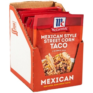 McCormick Mexican Style Street Corn Taco Seasoning Mix, 1 oz (Pack of 12)