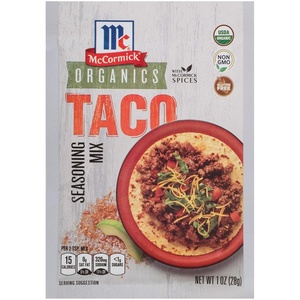 McCormick Organics Taco Seasoning Mix, 1 oz (Pack of 12)(1 Ounce (Pack of 12))