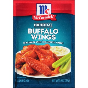 McCormick Original Buffalo Wings Seasoning Mix, 1.6 oz(1.6 Ounce (Pack of 6))