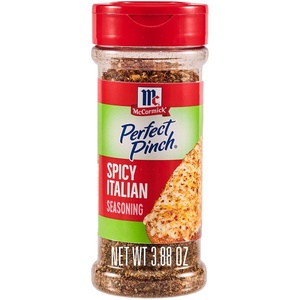 McCormick Perfect Pinch Seasoning, Spicy Italian, For Adding Italian Flavor with a Kick to Pizza, Pasta, Dressings & Sauces, 3.88 oz(Spicy Italian)