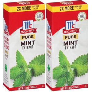 McCormick Pure Mint Extract, 2 fl oz(2 Fl Oz (Pack of 2))