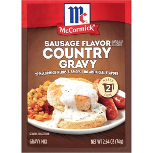 McCormick Sausage Flavor Country Gravy Mix, 2.64 oz(Sausage)