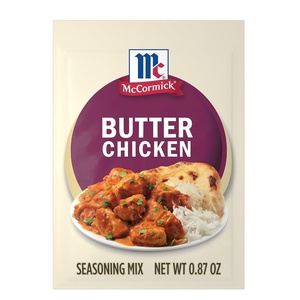 McCormick Seasoning Mix, Butter Chicken, For Aromatic Indian Butter Chicken That’s Ready in 30 Minutes, 0.87 oz