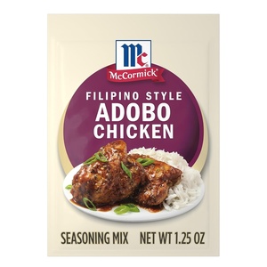 McCormick Seasoning Mix, Filipino Style Adobo Chicken, For Savory, Sweet & Tangy Filipino Style Adobo Chicken in Just 20 Minutes, 1.25 oz