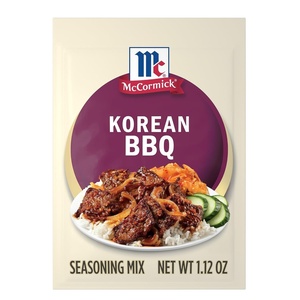 McCormick Seasoning Mix, Korean BBQ, For Sweet & Savory Korean BBQ Steak in Just 25 Minutes, 1.12 oz