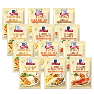 McCormick Sesame Ginger Simmer & Serve Sauce Mix, 1 oz (Pack of 12)(Variety Pack)