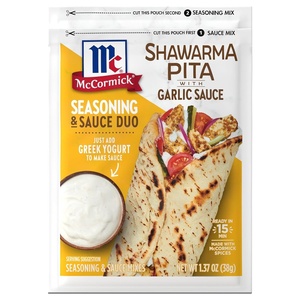 McCormick Shawarma Pita Seasoning with Garlic Sauce Mix, 1.37 oz