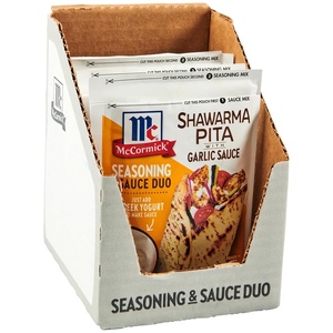 McCormick Shawarma Pita Seasoning with Garlic Sauce Mix, 1.37 oz (Pack of 6)(Shawarma Pita)