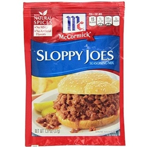 McCormick Sloppy Joes Seasoning Mix, 1.31 oz (Pack of 12)(1.3 Ounce (Pack of 3))