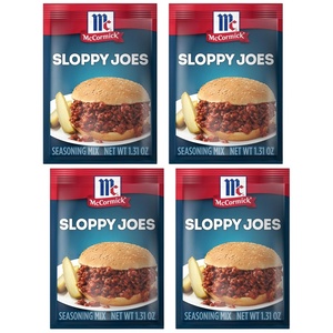 McCormick Sloppy Joes Seasoning Mix, 1.31 oz (Pack of 12)(1.31 Ounce (Pack of 4))