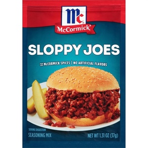 McCormick Sloppy Joes Seasoning Mix, 1.31 oz (Pack of 12)(1.32 Ounce (Pack of 6))