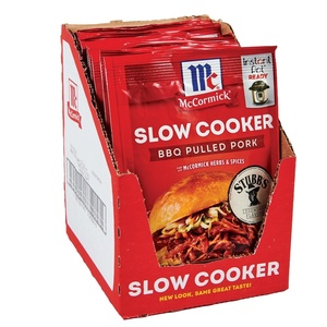 McCormick Slow Cooker BBQ Pulled Pork Seasoning Mix, 1.6 oz (Pack of 12)(1.6 Ounce (Pack of 12))