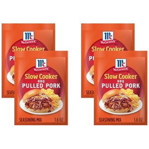 McCormick Slow Cooker BBQ Pulled Pork Seasoning Mix, 1.6 oz(1.6 Ounce (Pack of 4))