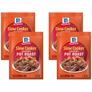 McCormick, Slow Cooker Savory Pot Roast Seasoning Mix, 1.3 Oz (Pack of 1)(1.3 Ounce (Pack of 4))