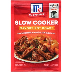 McCormick Slow Cooker Savory Pot Roast Seasoning Mix, 1.3 oz (Pack of 12)(1.3 Ounce (Pack of 12))