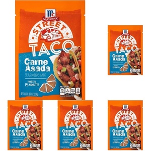 McCormick Street Taco Carne Asada Seasoning Mix, 0.87 oz (Pack of 12)(0.87 Ounce (Pack of 5))