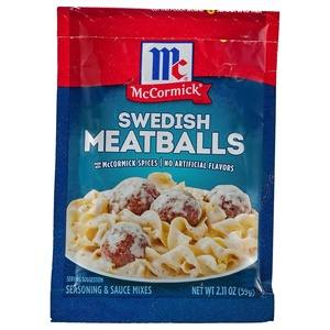 McCormick Swedish Meatballs Seasoning & Sauce Mixes, 2.11 oz (Pack of 6)(2.11 Ounce (Pack of 1))