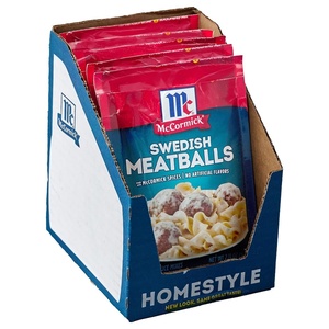 McCormick Swedish Meatballs Seasoning & Sauce Mixes, 2.11 oz (Pack of 6)(2.11 Ounce (Pack of 6))