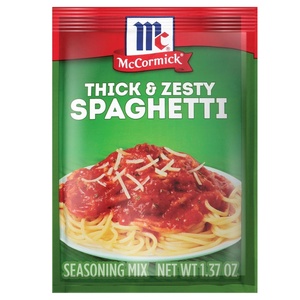McCormick Thick & Zesty Spaghetti Sauce Mix, 1.37 oz(Thick & Zesty Spaghetti)