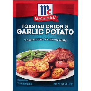 McCormick Toasted Onion & Garlic Potato Seasoning Mix, 1.25 oz (Pack of 12)(1.25 Ounce (Pack of 12))