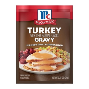 McCormick Turkey Gravy Mix, 0.87 oz (Pack of 24)(0.87 Ounce (Pack of 1))