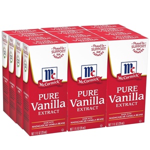 McCormick Vanilla Extract, Pure, No Corn Syrup, Gluten Free, Kosher, Rich, Sweet Flavor and Aroma for Baking and Savory Dishes, 8 fl oz(1 Fl Oz (Pack of 12))