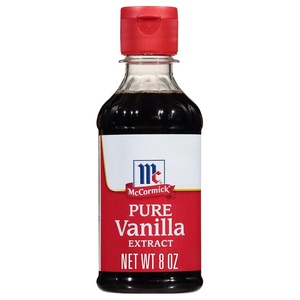 McCormick Vanilla Extract, Pure, No Corn Syrup, Gluten Free, Kosher, Rich, Sweet Flavor and Aroma for Baking and Savory Dishes, 8 fl oz(8 Fl Oz (Pack of 1))