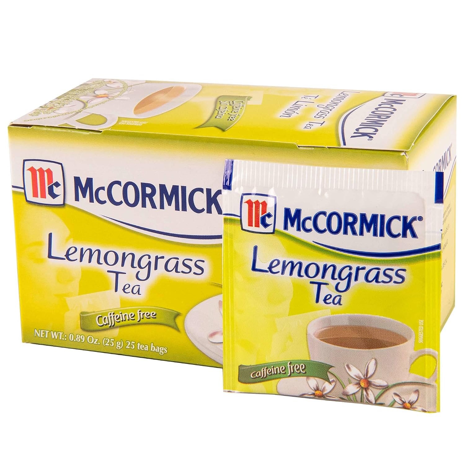 image:imageMcCormick 25 Count Caffeine Free Lemongrass Tea Bags 089 oz Pack of 6089 Ounce Pack of 1