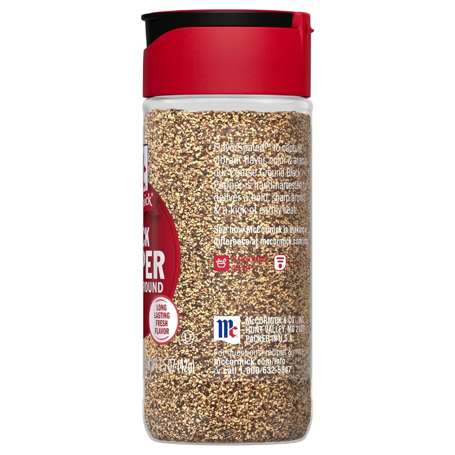 image:imageMcCormick Black Pepper Coarse Ground Non GMO HandHarvested Enjoy Distinctive Pepper Flavor While Cooking amp Tableside 312 oz15 Ounce Pack of 1