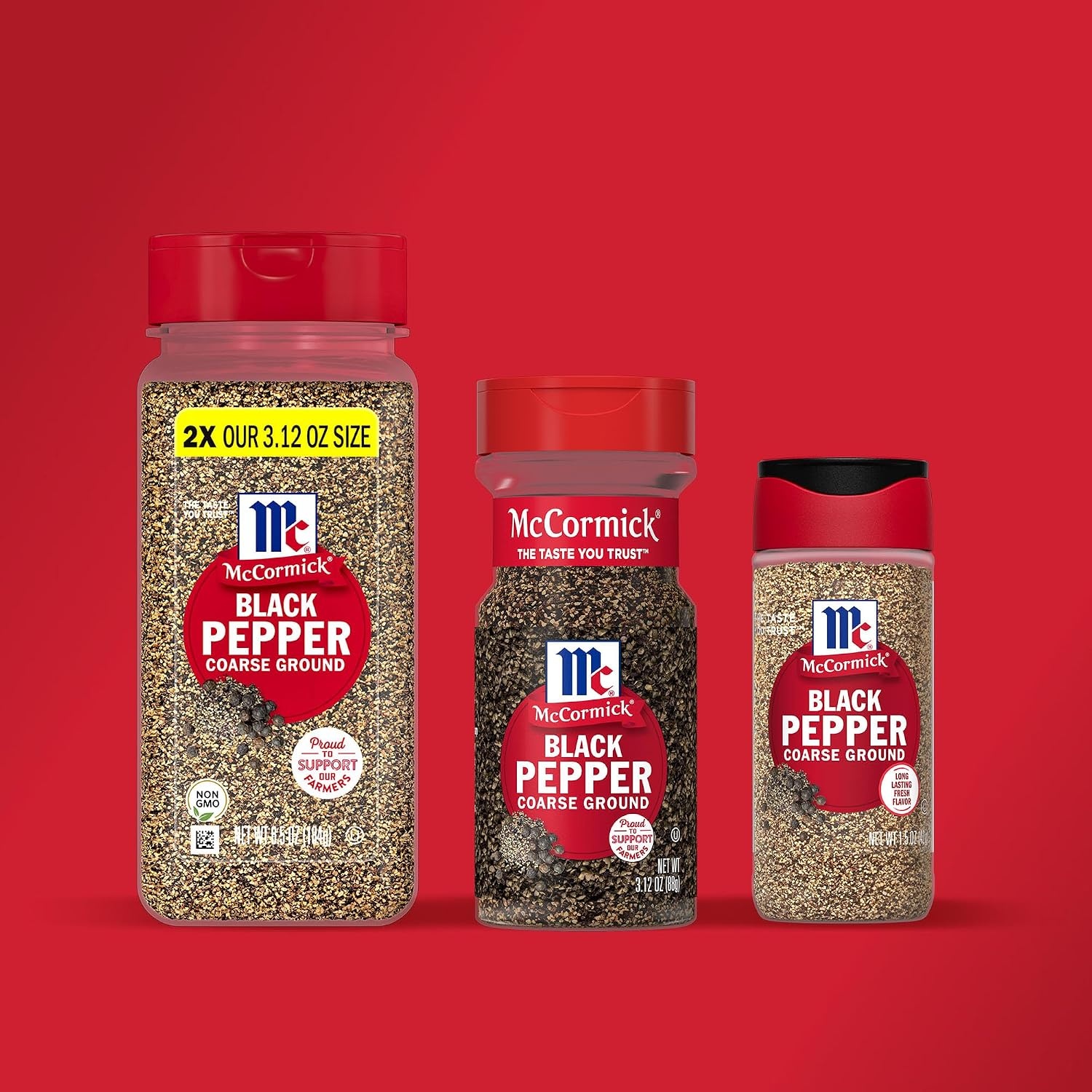 image:imageMcCormick Black Pepper Coarse Ground Non GMO HandHarvested Enjoy Distinctive Pepper Flavor While Cooking amp Tableside 312 oz15 Ounce Pack of 1