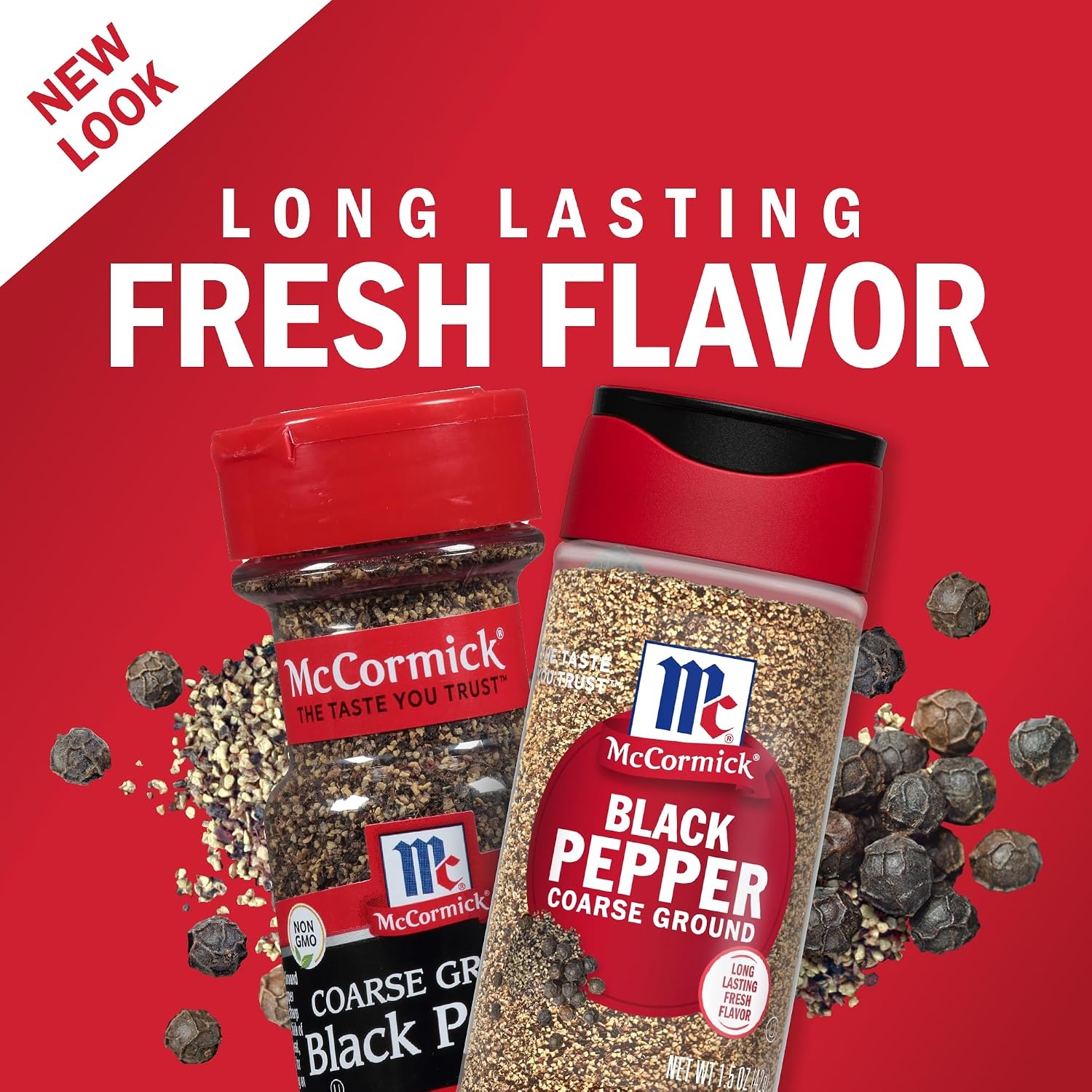 image:imageMcCormick Black Pepper Coarse Ground Non GMO HandHarvested Enjoy Distinctive Pepper Flavor While Cooking amp Tableside 312 oz15 Ounce Pack of 6